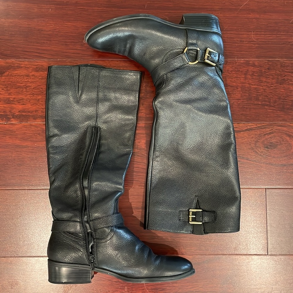 Ralph Lauren Black Tall Boots